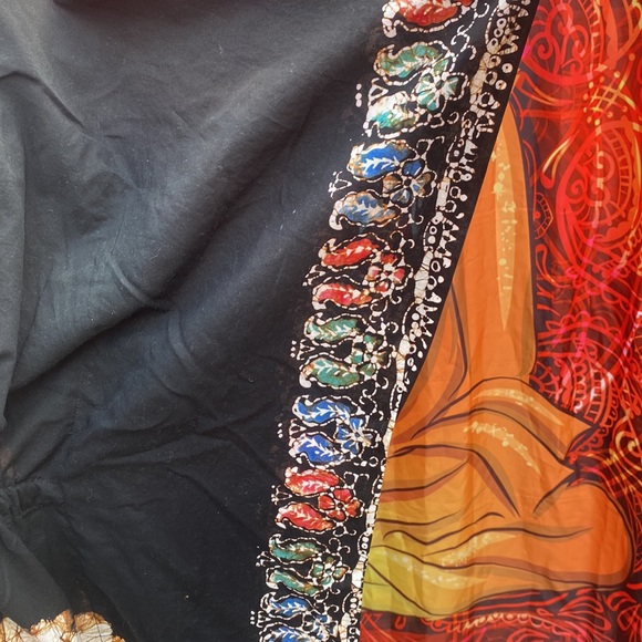 21🤗265-You Are Awesome❤️ Vintage Flower Kaftan - Picture 7 of 8